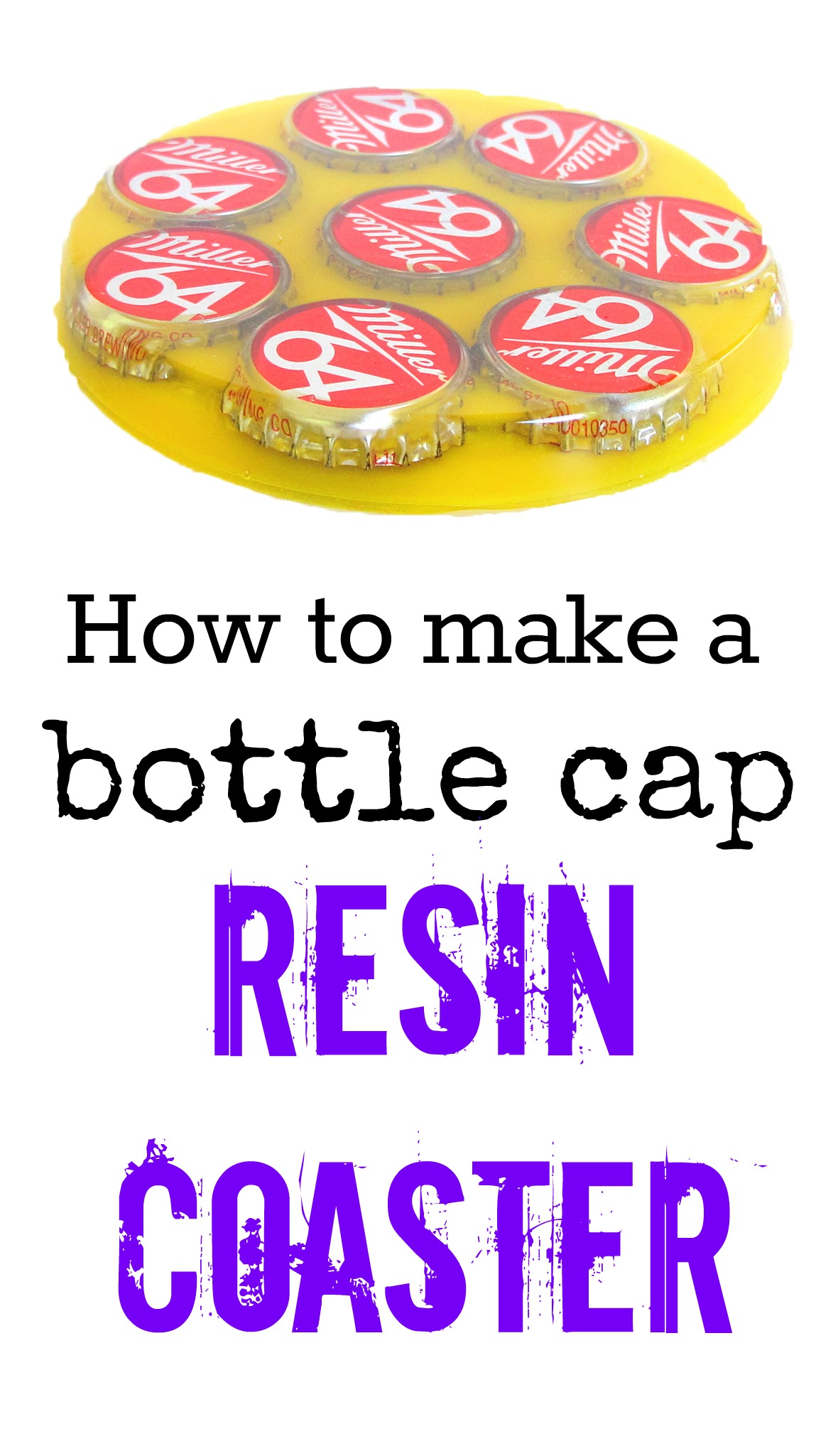 How to make a bottle cap resin coaster - Resin Obsession