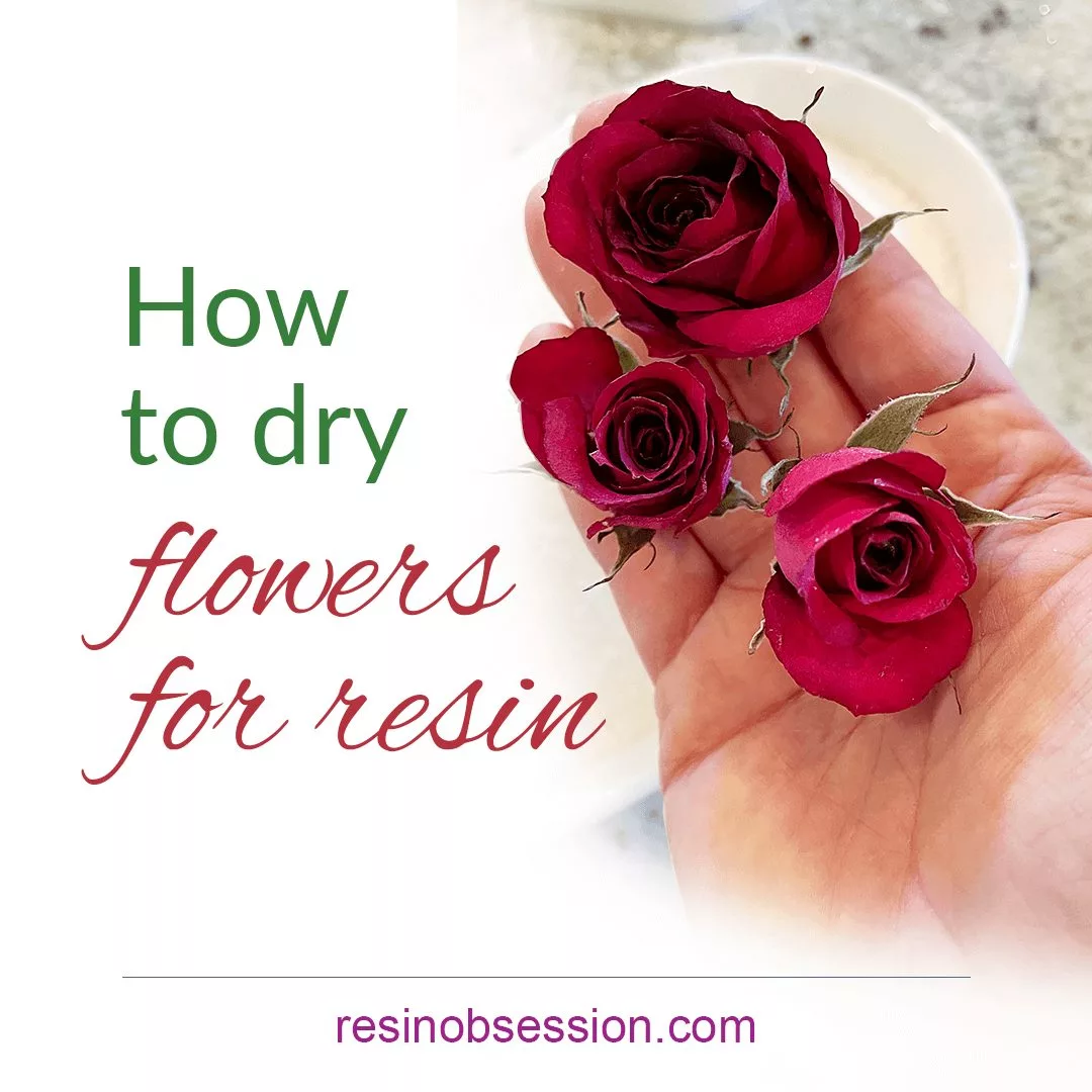 How To Dry Fresh Flowers For Epoxy Resin in the Microwave!! 