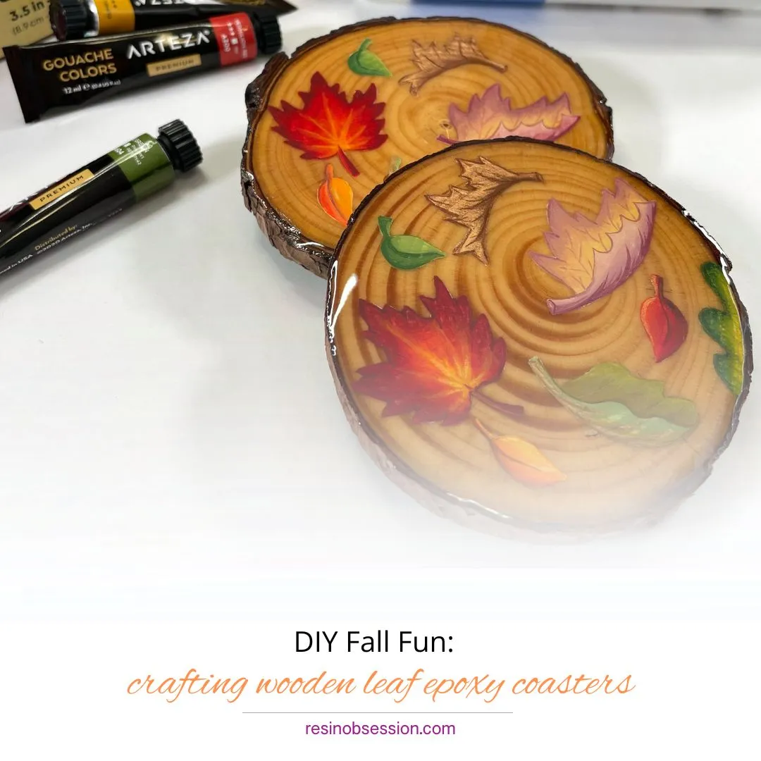 DIY Fall Fun: Crafting Wooden Leaf Epoxy Coasters