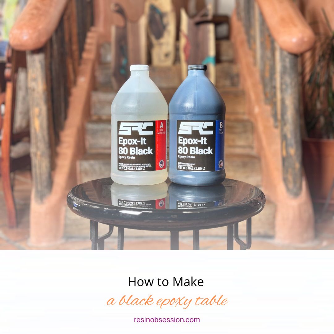 How to Create a Pitch-Black Epoxy Side Table