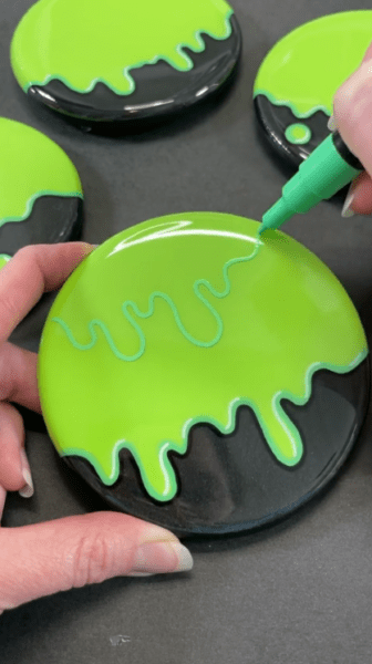 painting slime coasters