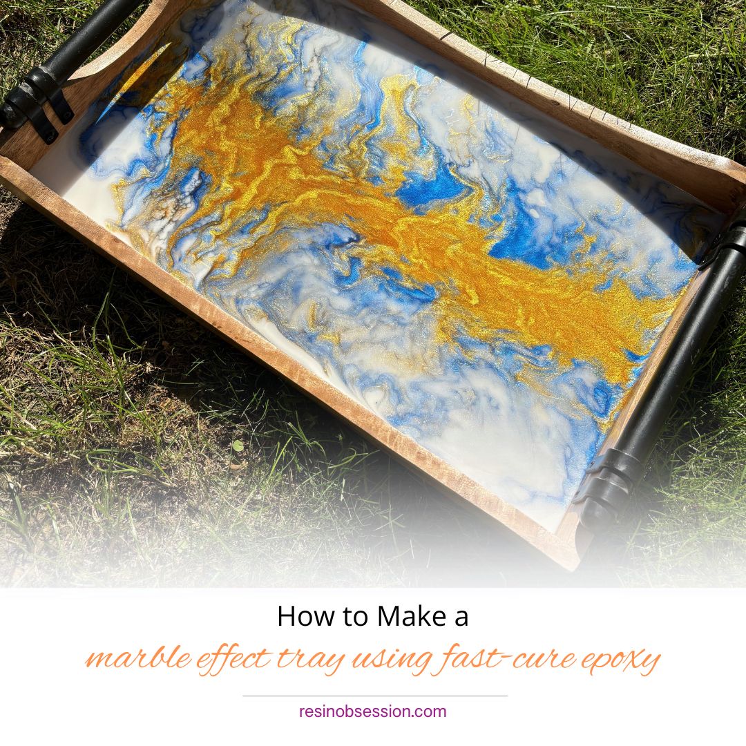 How to Make a Marble Effect Tray Using Fast-Cure Epoxy